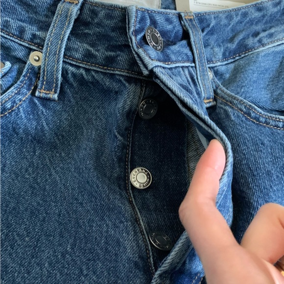 ⬇️NWT Everlane The Curvy 90’s Cheeky Straight Ankle Jeans High Rise 100% Cotton - Picture 4 of 6